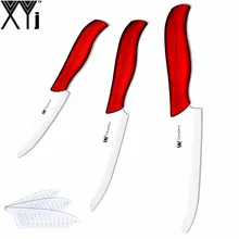 

ABS+TPR Handle Kitchen Knife 3" Paring 4" Utility 5" Slicing Knife XYJ Brand Zirconia Ceramic Knives Professional Cooking Tools