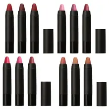 3 шт. матовый набор лака для ногтей стойкий оттенок губ Водонепроницаемая бархатная шелковистая Помада карандаш пигмент набор для макияжа Набор для макияжа