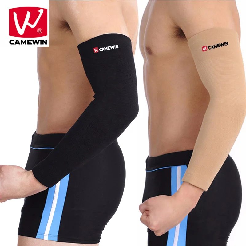

CAMEWIN 1 Pieces Arm Warmers for Men and Women Basketball Long Sleeve Arm Guard Riding Elbow Protector Soft Comfortable Cotton