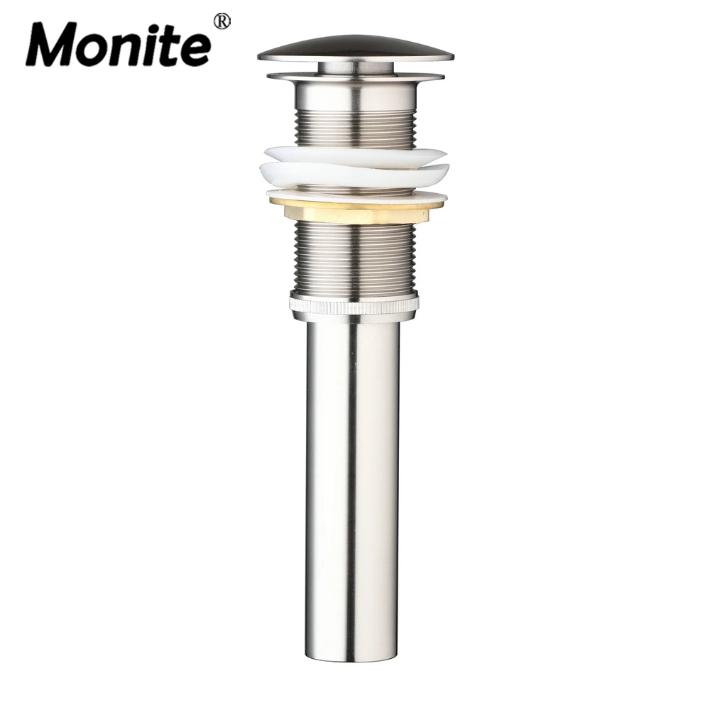 Nickel Brushed Basin Sink Pop Up Drians Lavatory Sink Drain bathroom