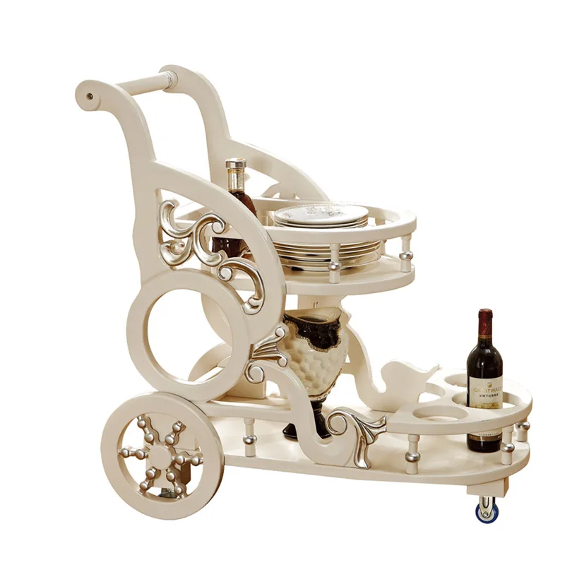dining room removable dining serving cart white brown colour from foshan furniture - Dining Room Serving Carts dining room removable dining serving cart white brown colour from foshan furniture - Dining Room Serving Carts