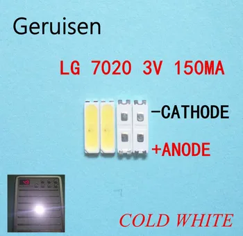 

200PCS FOR LG Innotek LED LED Backlight Middle Power LED 0.5W 7020 3V Cool white LCD Backlight for TV TV Applic LEWWS72R24GZ00