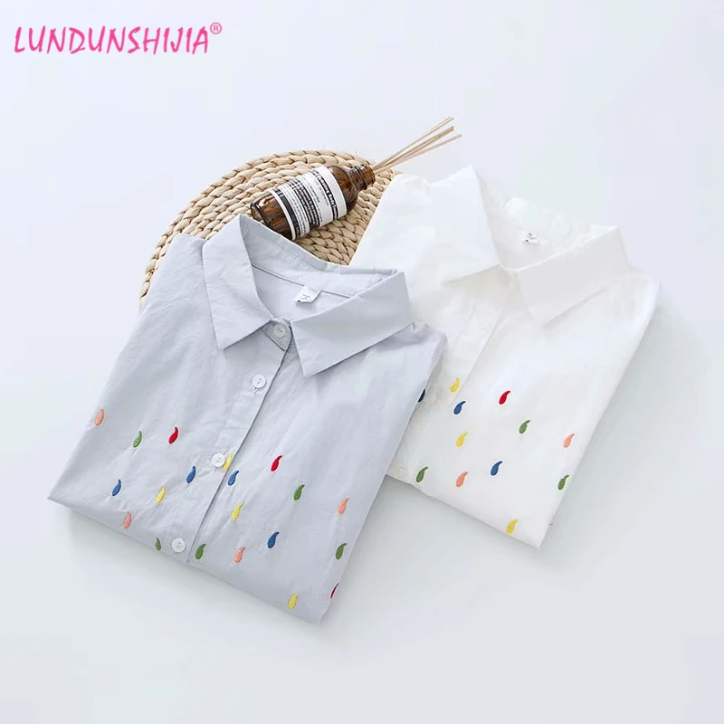 Женская блузка LUNDUNSHIJIA осенняя с длинным рукавом | одежда