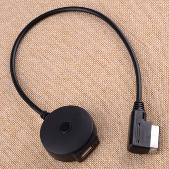 

CITALL 5V Black Car AUX Cable Bluetooth MMI Music Adapter Radio Media Interface USB MP3 25~50mA Fit for Mercedes-Benz