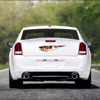 

Dropship Universal 3D Car Styling Funny Eyes Peeking Car Sticker Whole Body Cover for All Cars New Car stickers Sugar skull