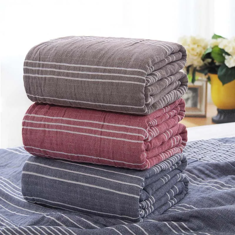 

Summer Muslin Lightweight Summer Blanket for Bed Sofa Soft Warm Quick Dry Throw Blanket Bed Coverlet Sheet