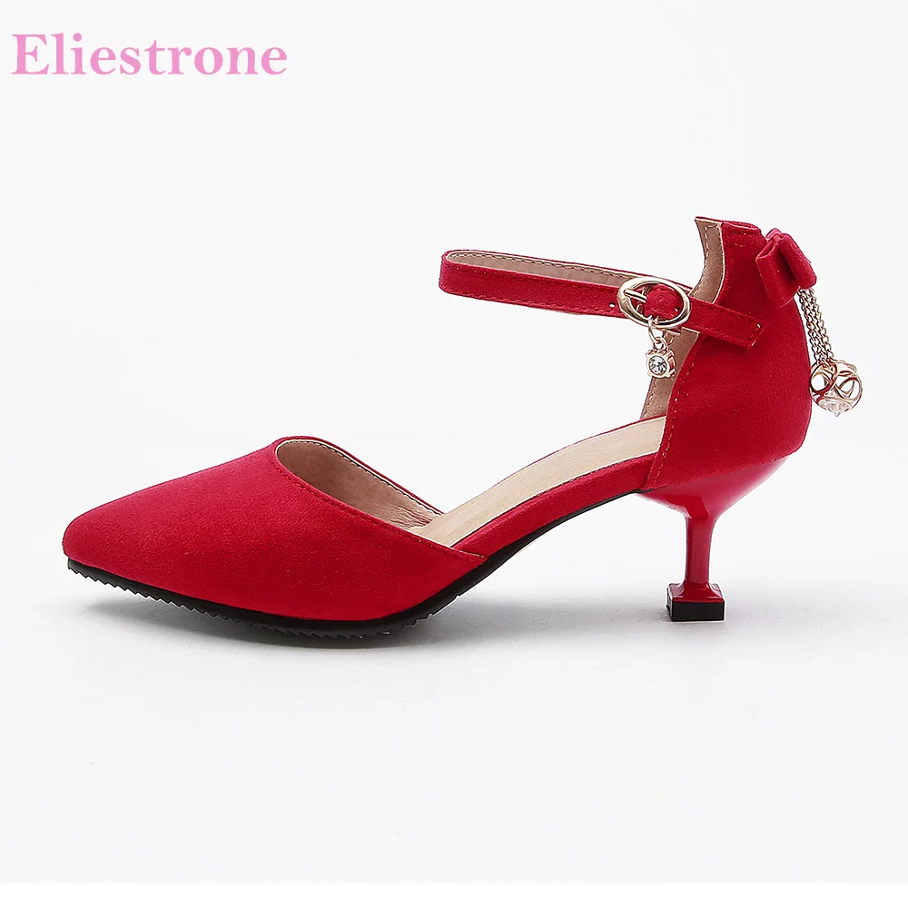 

Brand New Summer Fashion Pink Red Women Nude Sandals Med Heels Lady Dress Designer Shoes PS30 Plus Big Small Size 12 31 43 45 47