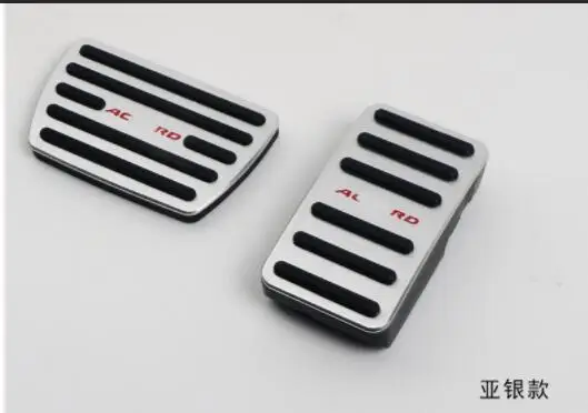 

Aluminum alloy Car Styling Accelerator Gas Pedal Brake Pedal Non Slip Pedal Pads Cover AT For Honda Accord 10th 2018 Accessories