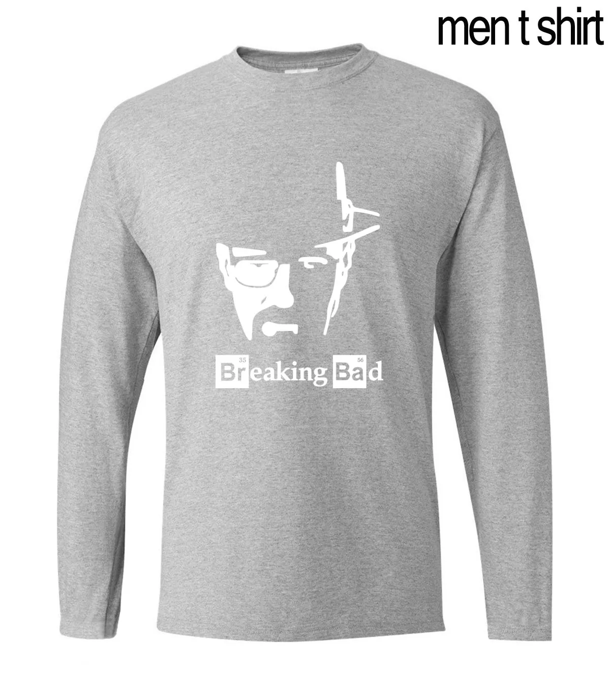 Breaking Bad Heisenberg, мужские футболки с длинным рукавом, Los Pollos Hermanos Walter White Cook, новинка, Весенняя Мужская футболка из хлопка