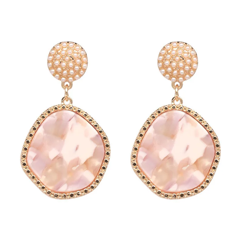 

Luxury Acrylic Drop Earrings For Women Girl Personalized Geometric Dangle Earring Wedding Earings Fashion Jewelry Accessories