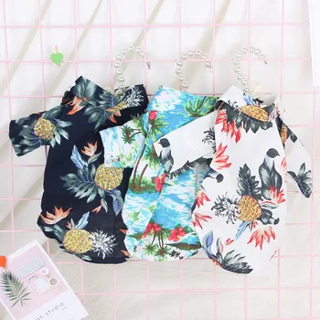 

Summer Hawaiian Style Pet Clothes For Dogs Coat Jackets Ropa Perro For Dogs Cat Costume Cat Spring Clothing Pets Outfits