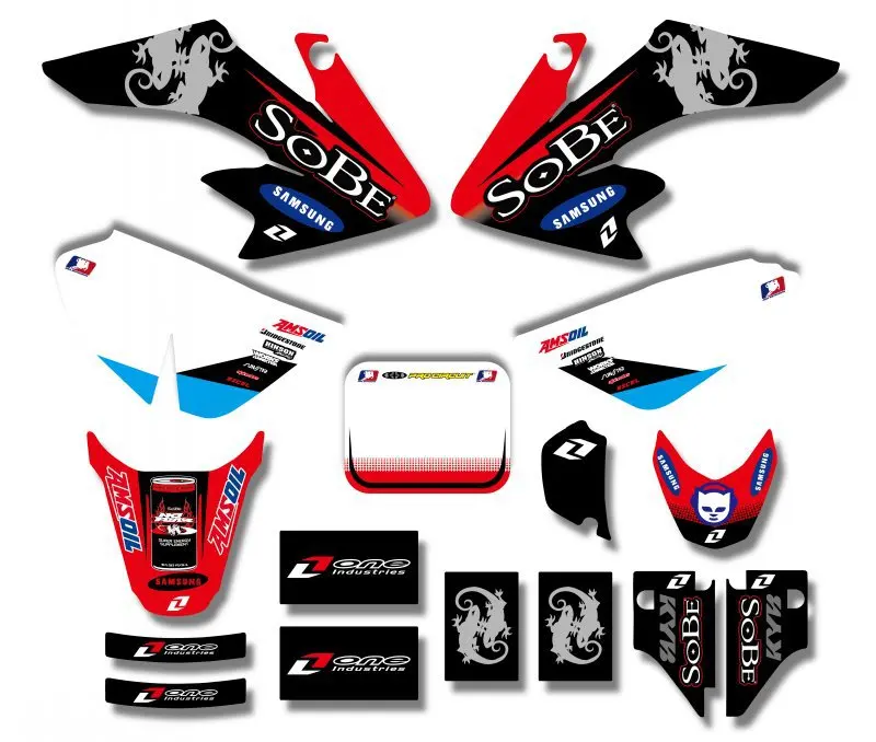 H2CNC графика и фон наклейка стикеры наборы для Honda CRF50 CRF50F 2004 2012 2005 2006 2007 2008 2009 2010 CRF 50