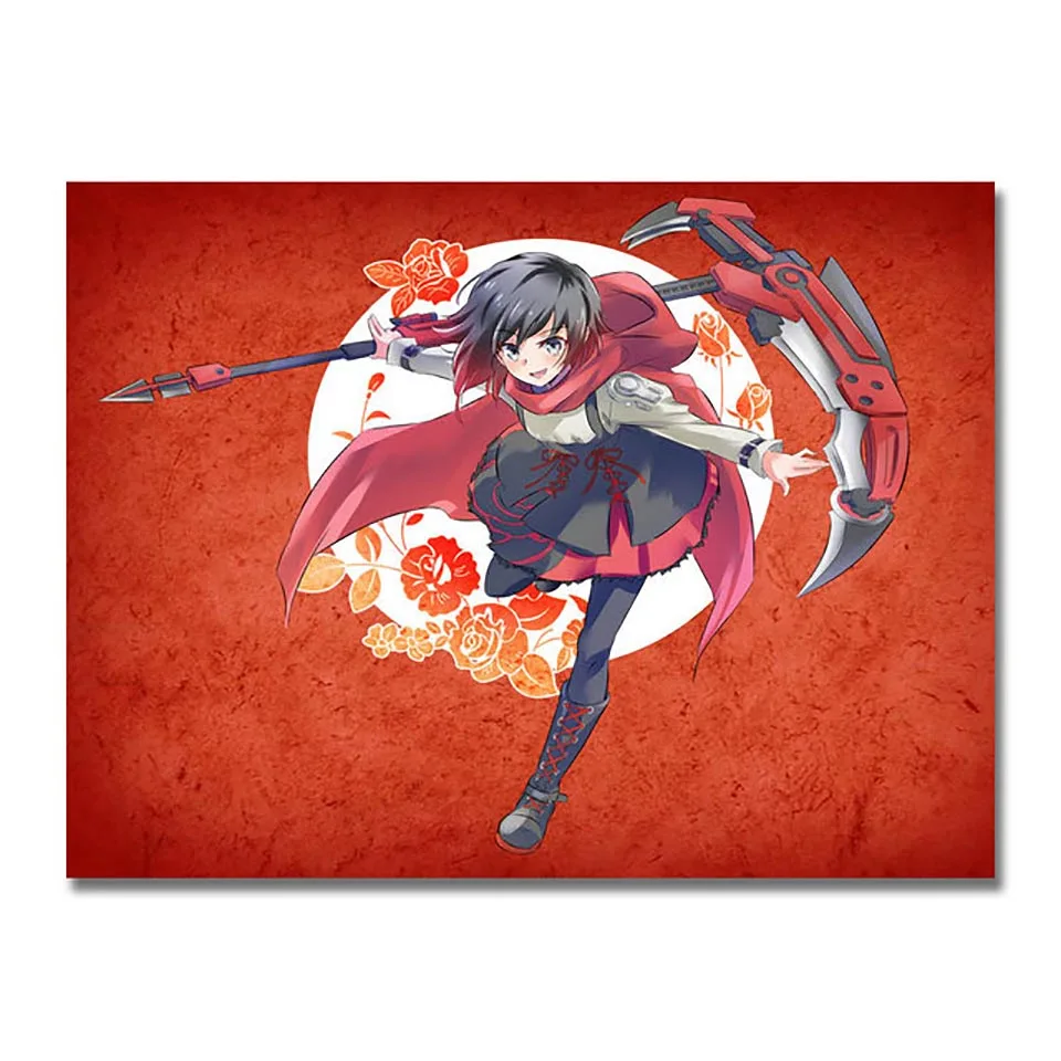 Y714 RWBY America Anime TV Show Hot Fabric Poster 16x16 24x24
