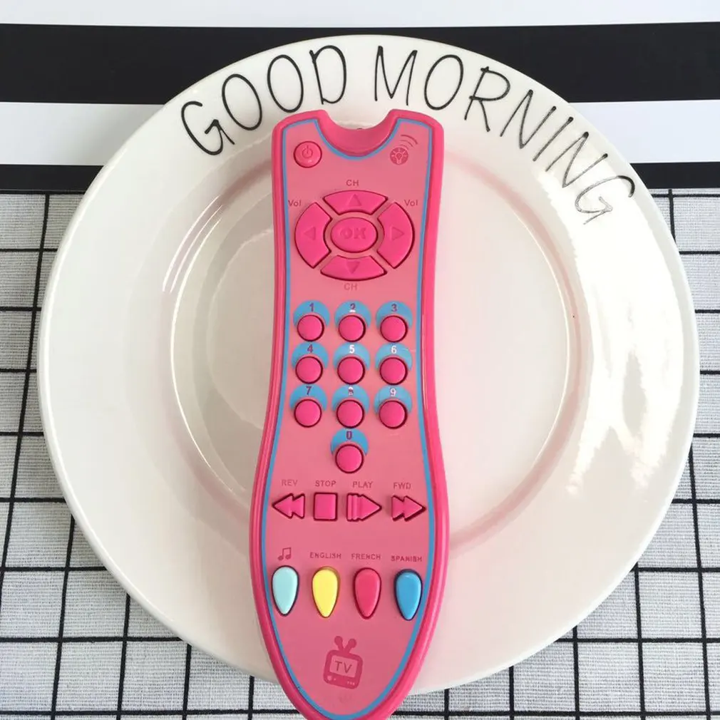 Colorful Music Mobile Phone TV Remote Control Early Educational Toys Electric Numbers Remote Learning Machine Toy Baby Toys Gift