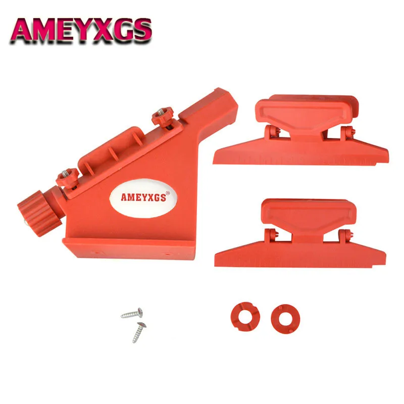 1Set Archery Fletching Jig 2 Clamp Straight Helical Feather Vanes Tool