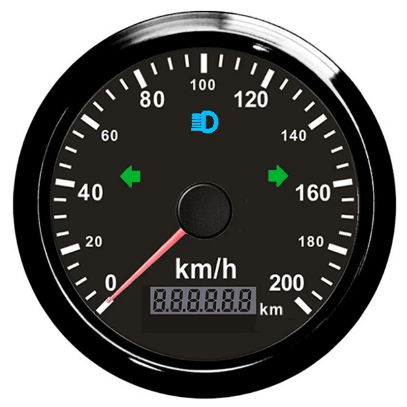 Водонепроницаемый 85 мм GPS Спидометр 125/200 км/ч для снегохода мотоцикла ATV UTV общий