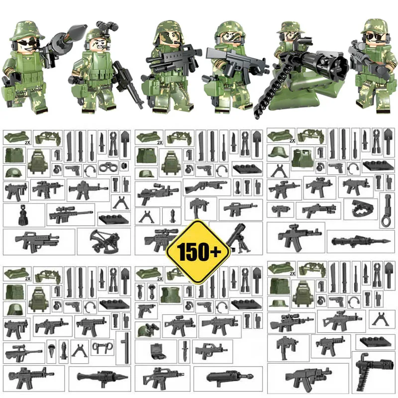 Kitoz военный CF джунгли коммандос камуфляжная армейская мини игрушка фигурка
