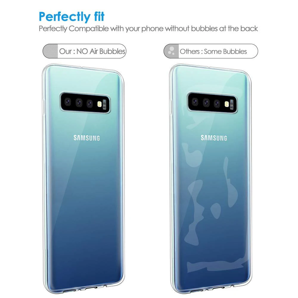 Чехол для samsung Galaxy S10 Plus Lite чехол телефона задний Прозрачный Силикон ТПЭ мягкий S10E