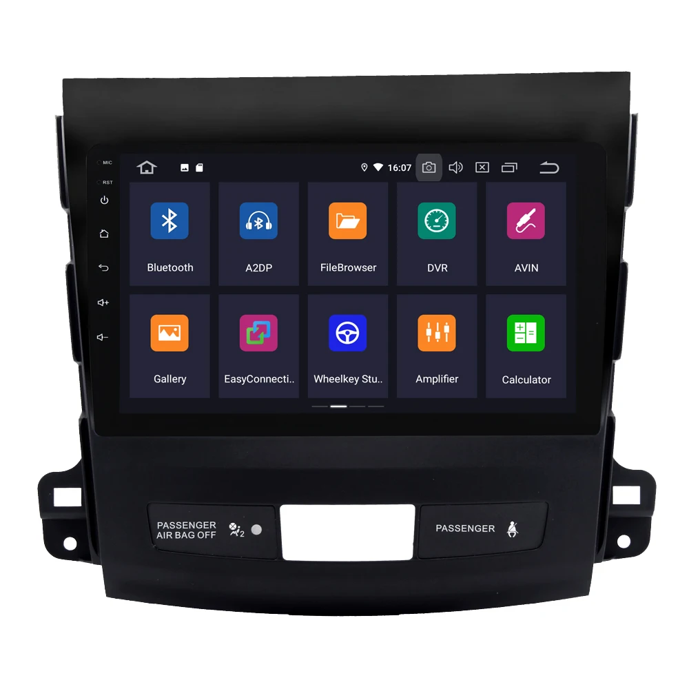 Best For Mitsubishi Outlander 2007 - 2011 Android 9.0 Quad Core Autoradio Car Radio Stereo GPS Navigation Multimedia Player NO DVD 1