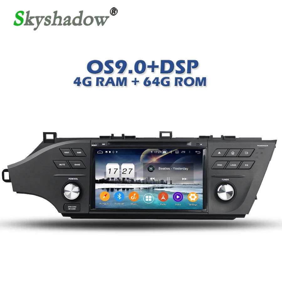 PX6 автомобильный DVD плеер DSP TDA7851 Android 9,0 4 Гб+ 64 Гб Wi-Fi Bluetooth 4,2 Радио RDS GPS Google Map для Toyota Avalon