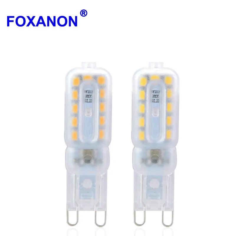 1 шт. G9 Светодиодная лампа 3 Вт 5 2835 SMD 120 В с регулируемой яркостью лампочка