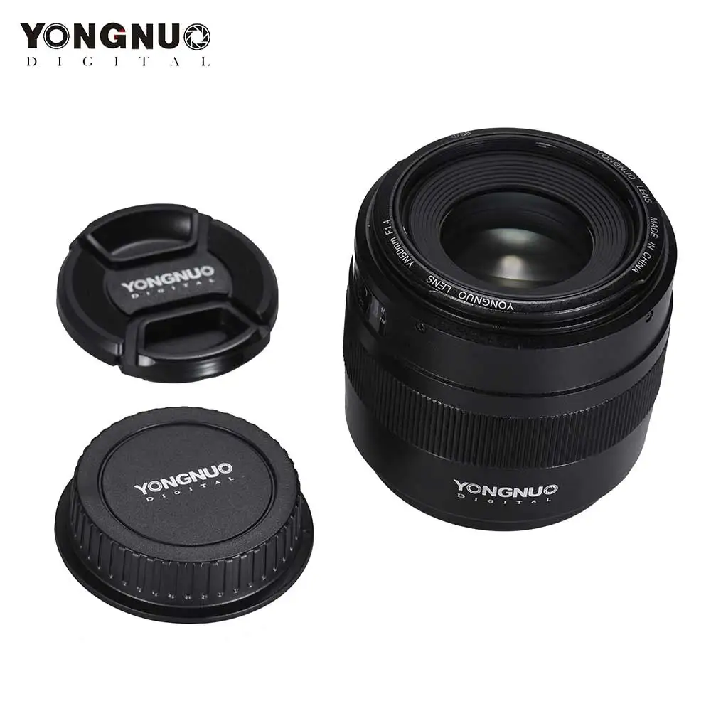 YONGNUO YN50mm объектив F1.4N E стандартный основной объектив F1.4 с большой апертурой авто ручной фокус объектив для Nikon Canon EOS 70D 5D2 5D3 600D