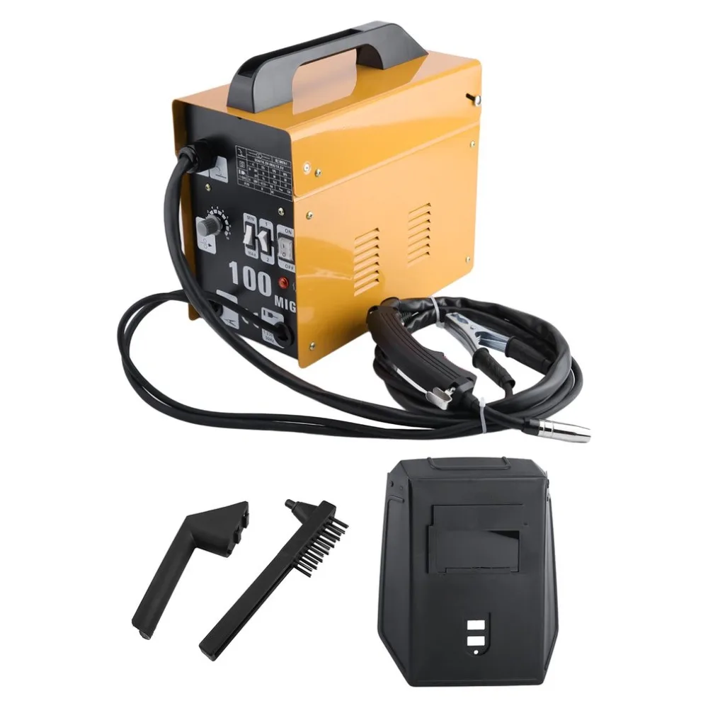 

Professional Electric Welding Machine MIG100 Gas-Shielded Welding Machine Durable MIG Weldering Equipment EU Plug
