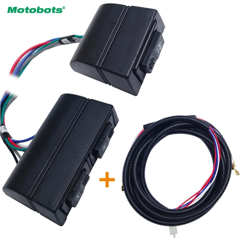 

MOTOBOTS Electric Power Master Window Switch Button For Front 2 Door Car Truck Bus with illumination Light DC12V/24V #CA4537