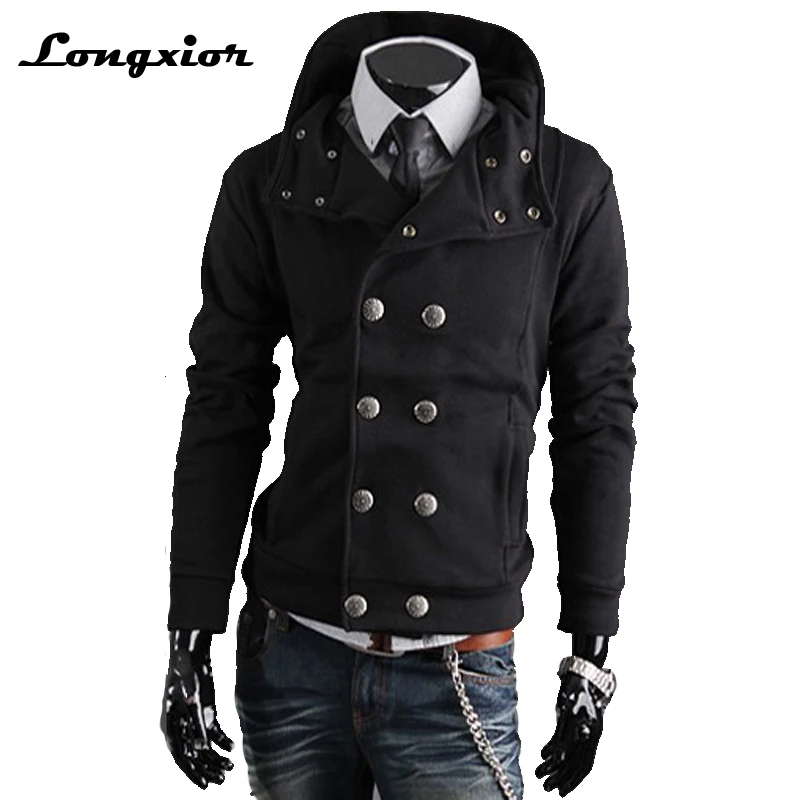 

Free Shipping 2016 NEW Hot High Collar Men's Jacket ,Men's Sweatshirt,Dust Coat ,Hoodies Clothes,4size,dropshippingSS-M22