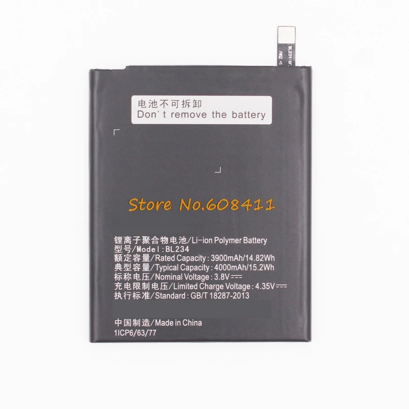 

VK 3.8V 4000mAh 15.2Wh BL234 Battery Replacement For Lenovo A5000 Vibe P1M P1MA40 P70 P70t P70-T P70A P70-A Batteries