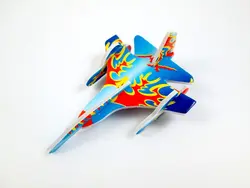 360 шт./лот мини Истребитель Самолет Модель Бумага 3D Пазлы игрушки для Детский подарок разведки игрушки оптом