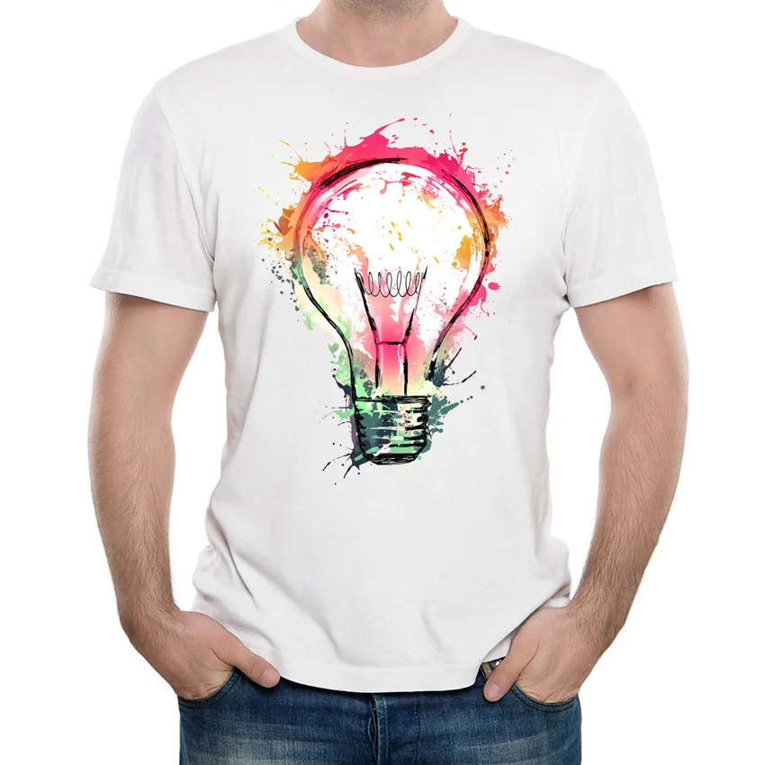 Fonkelnieuw Art colorful Splash Ideas print T Shirt summer unique men t shirt AG-77