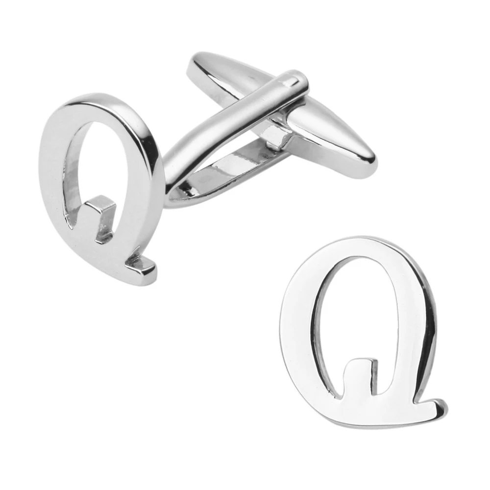 Uomo Alla Moda Collegamenti Di Polsino Della Camicia Lucido Argenteo Lettera Q Gemelli Inglese Lettere Gemelli 5 Di Imballaggio Trasporto Libero Cufflinks Square Cufflinks Designshirt Jackets For Men Aliexpress