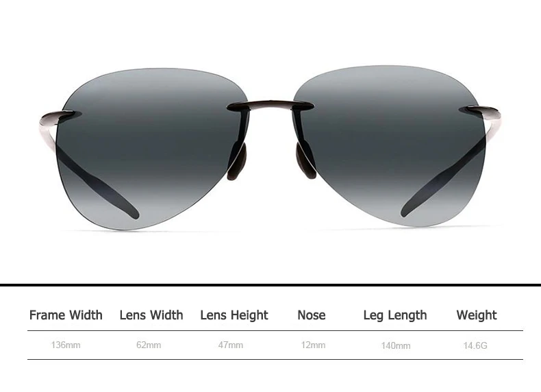 Rimless Sunglasses