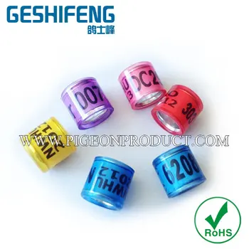 

300pc free shipping wonderful nice plastic ring bands for custom racing pigeon ring with your name phone