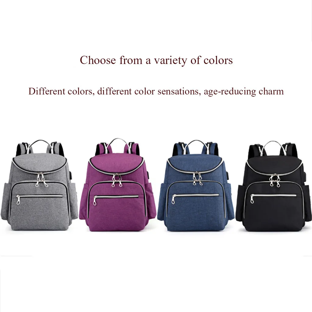 

Mummy Bag with USB Large Capacity Baby Travel maternity diaper Backpack Bag Mochilas Mujer 2019 Mochila Feminina Backpack