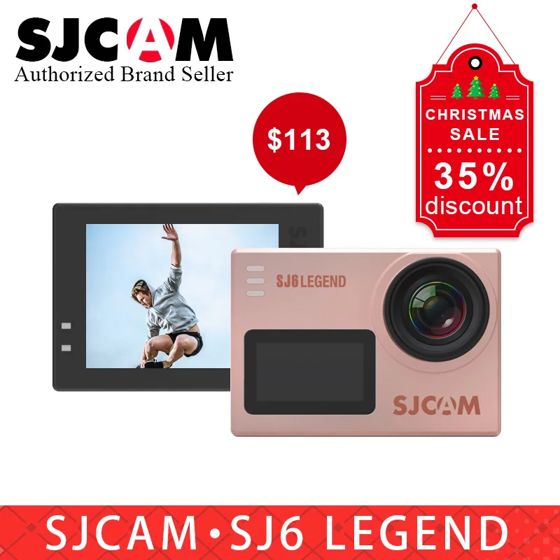 

SJCAM band SJ6 LEGEND 4K 24fps Ultra HD Wifi action camera 16MP Waterproof 2.0" Touch Screen Remote control Sports DV PK sj8 pro