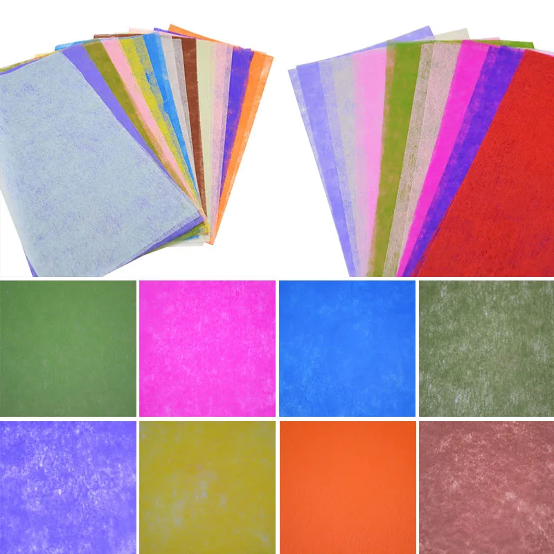 10pcs/lot Multicolor Tissue Paper Flower Wrapping Paper Gift Packaging Craft Paper Roll Wine Packing Material