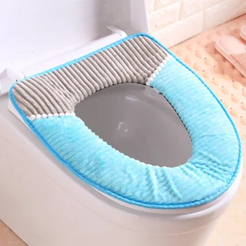 

2018 Arrival Hot Saling Winter Bathroom Products Toilet Seat Mats Washable Soft Warmer Mat Cover Pad Cushion Wholesale On Sale
