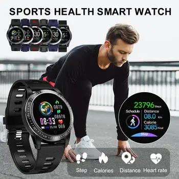 

AK19 Smart Watch Men Fitness Tracker Women Men Round Watch Heart Rate Blood Pressure IP67 Waterproof Smart Watch For Android IOS