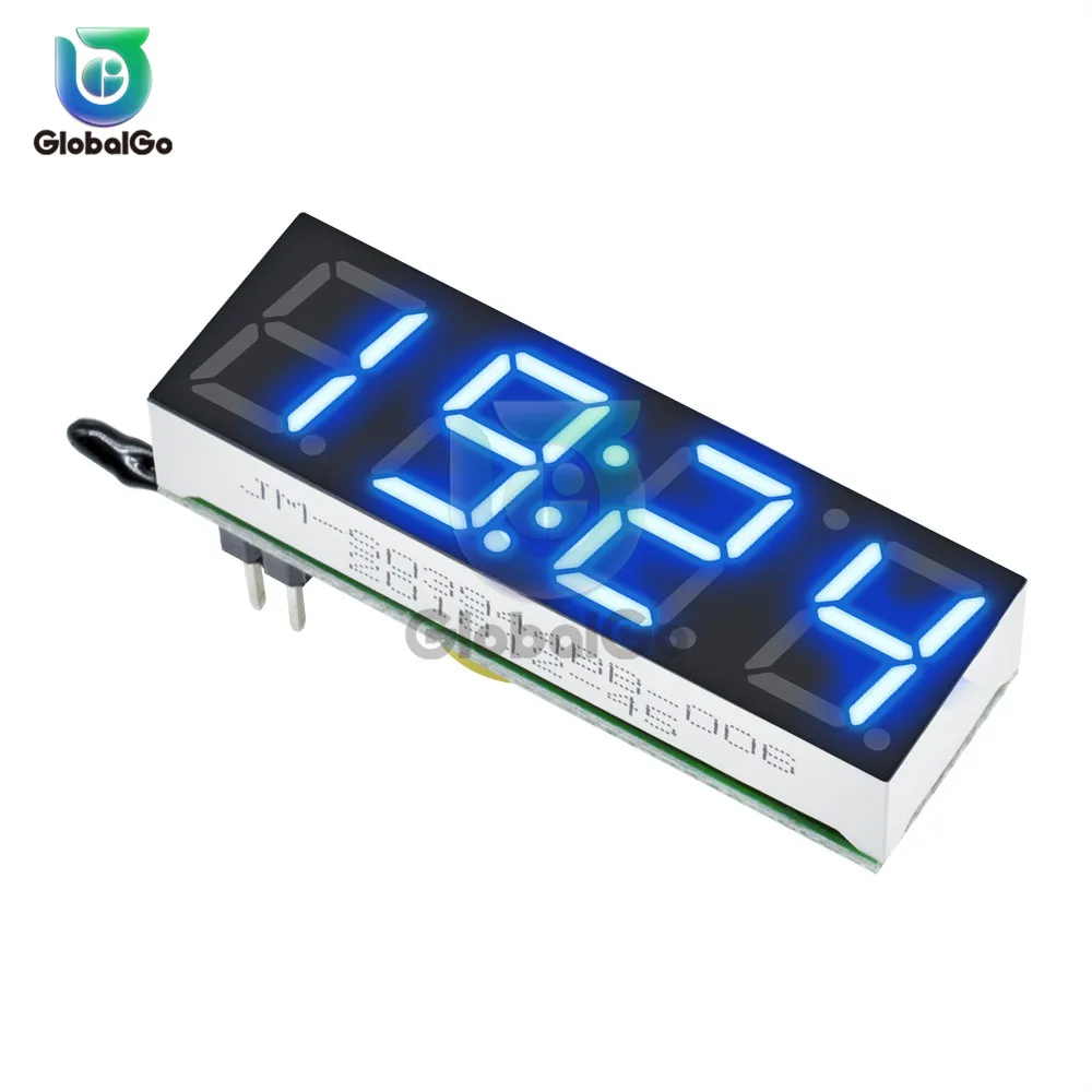 3 в 1 светодиодный модуль цифрового монитора температуры напряжения часы мини-термометр термограф вольтметр