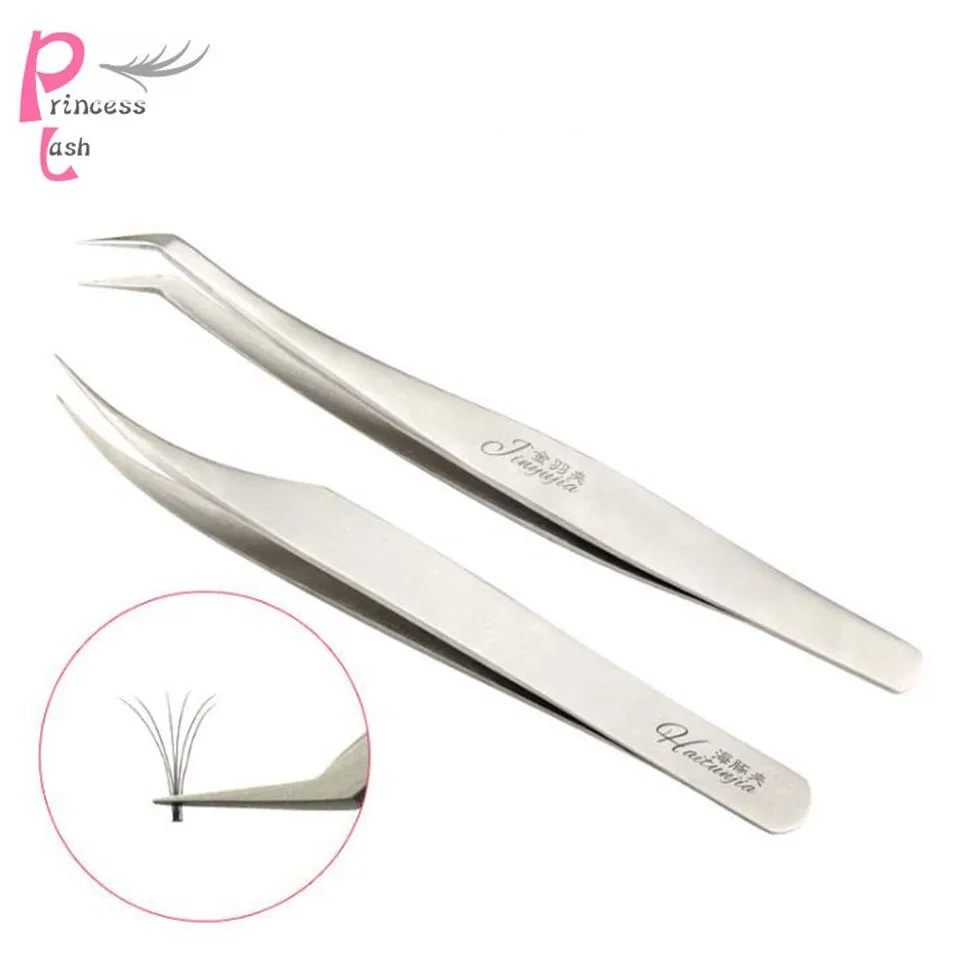 

eyelash tweezers high quality stainless steel tweezer lash extension supplies makeup tools Free shipping