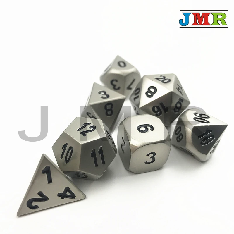 Высококачественные легированные металлические игральные кости DnD Dados Rpg набор