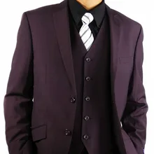 Новое поступление индивидуальный заказ Нотч две кнопки самые последние модели брюк для костюма смокинги дружки Для мужчин костюмы(куртка+ брюки+ жилет+ галстук