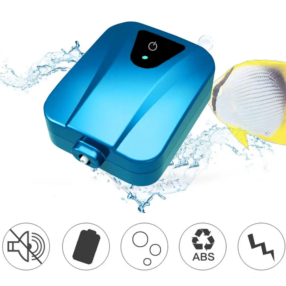 

Aquarium Air Pump Solar Charging Mobile Fish Tank Increasing Oxygen Pump Ultra-Silent Fish Tank Emergency Outdoor Air Pump