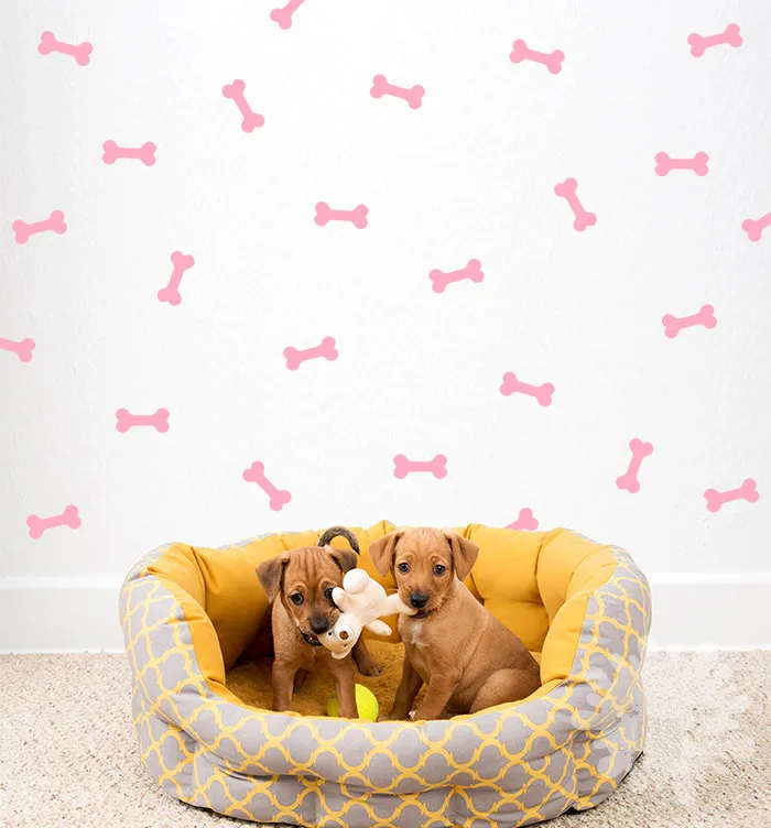 

24pcs/set Bones shape pet dog wall stickers decal