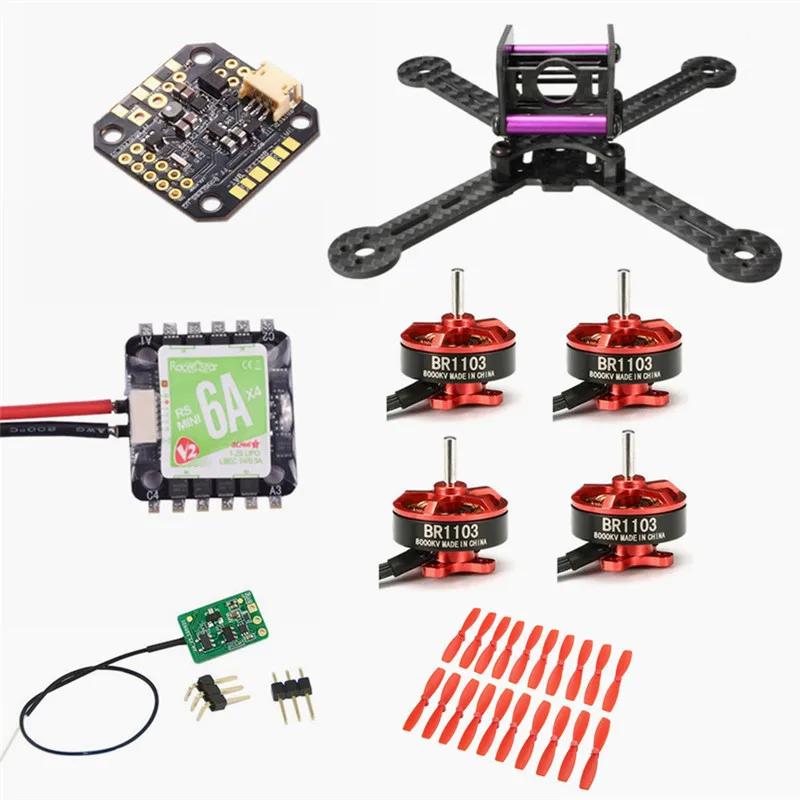 

High Quality Realacc KT100 W/ F3 FrSky XM Receiver Racerstar BR1103 8000KV Motor RS6Ax4 Blheli_S ESC 2030 Prop Frame Kit Combo