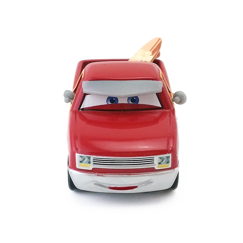 Дисней Pixar тачки Джон Lassetire красный серфинг сафари пикап Truc редкий металл литье под давлением игрушечный автомобиль 1:55 Свободный в