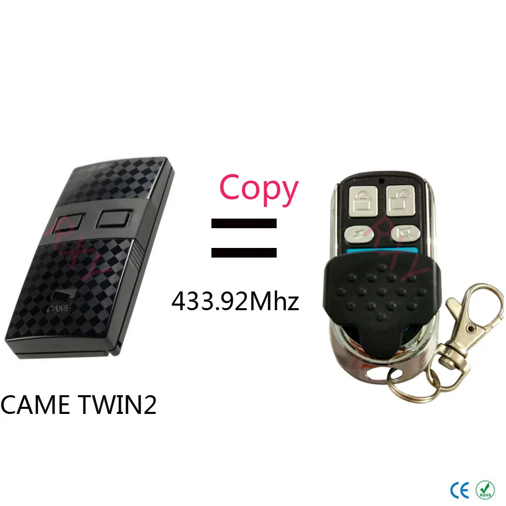 

Top quality CAME TWIN2 (TW2EE) remote control copy clone 433.92mhz