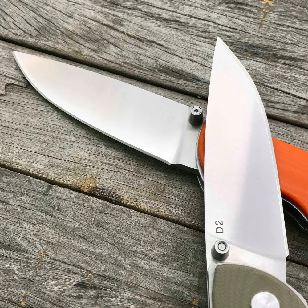 Складной нож LDT Bear Tabargan 95 D2 Blade G10 с ручкой, тактический нож для выживания, Походный нож, карманный нож для повседневного использования